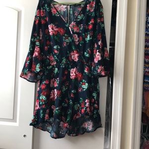 Forever 21 floral romper